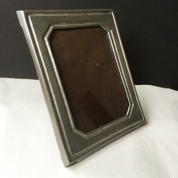 De Campos De Quevedo Portugal Pewter Wooden Photo Frame - Picture 3 of 15